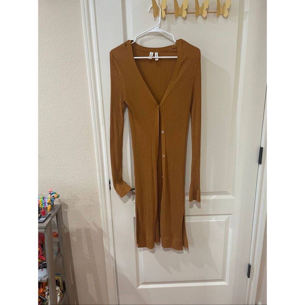 Anthropologie Meadow Rue Ribbed Duster Cardigan size medium
